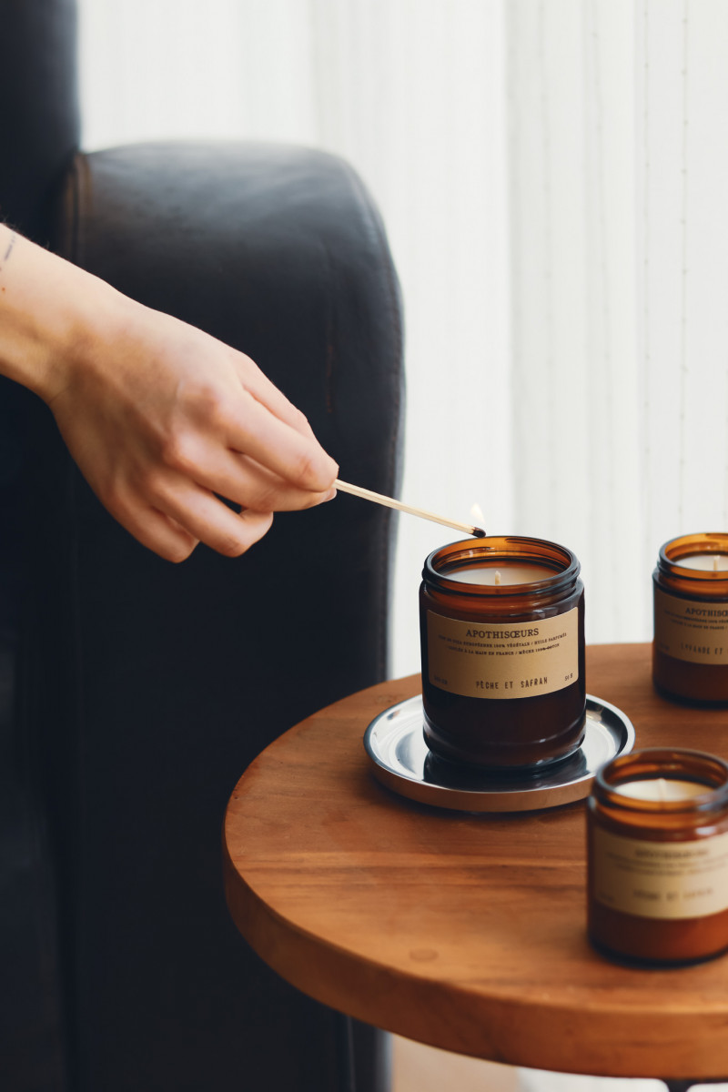 Peach and Safran Candle